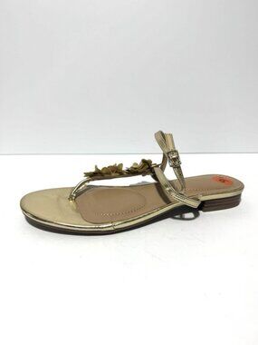 Anne Klein Womens Flavia Sandals Gold Size 9.5 M